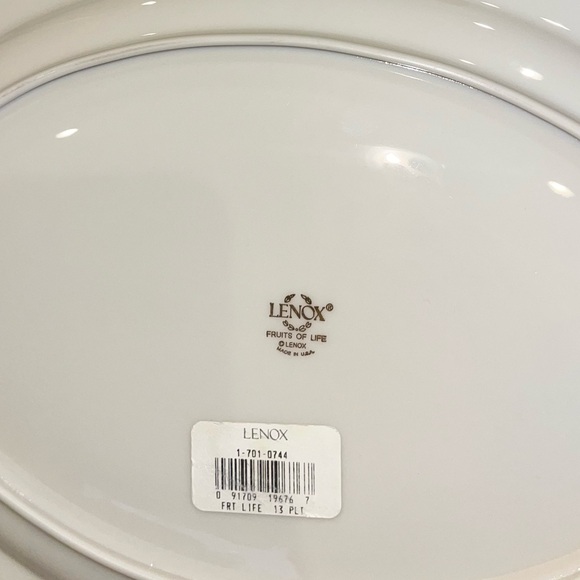 Lenox Fruits Of Life oval platter - Picture 4 of 6